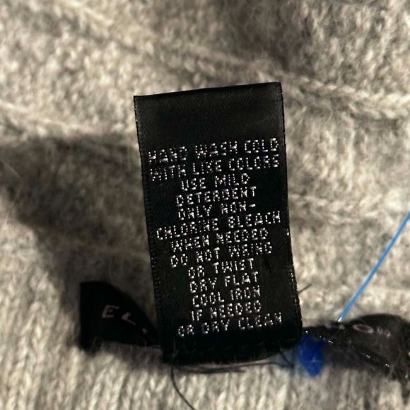 Elena Solano Angora Rabbit Hair Blend Short Sleeved Sweater Blouse Size Small - Picture 6 of 11